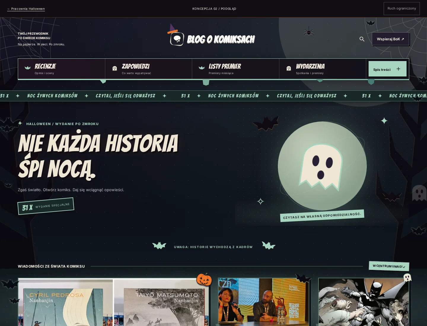 Koncepcja Halloween 02: Nawiedzony kadr